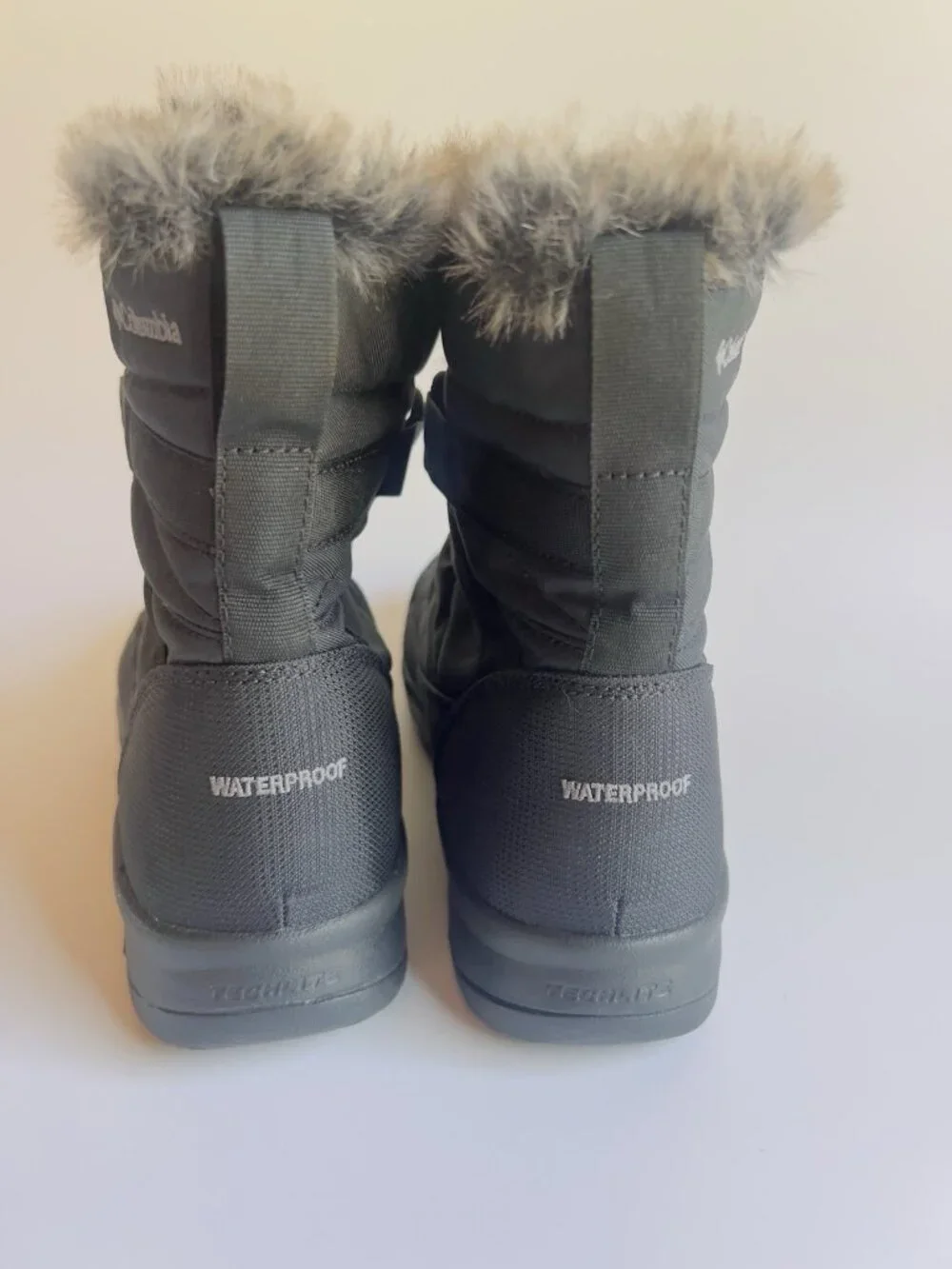 Columbia Minx Mid II Omni-Heat Winter Boots Black Faux Fur Women’s Size 7